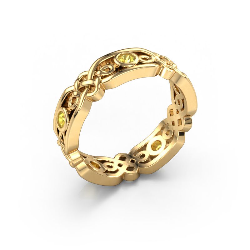 Alliance Rosa 585 or jaune saphir jaune ±5x2 mm