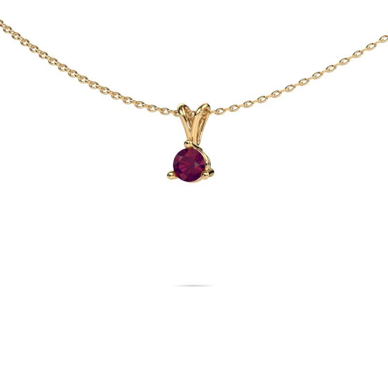 Hanger Somer 585 goud rhodoliet 6 mm