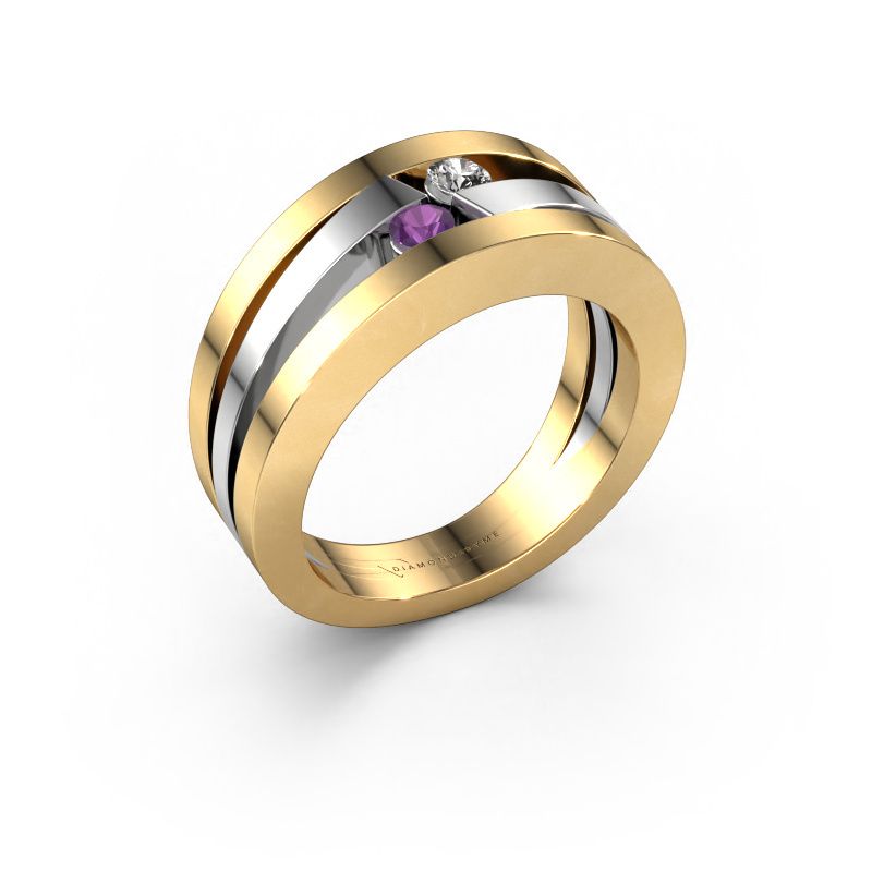 Anello Valerie 585 oro ametista 2.7 mm