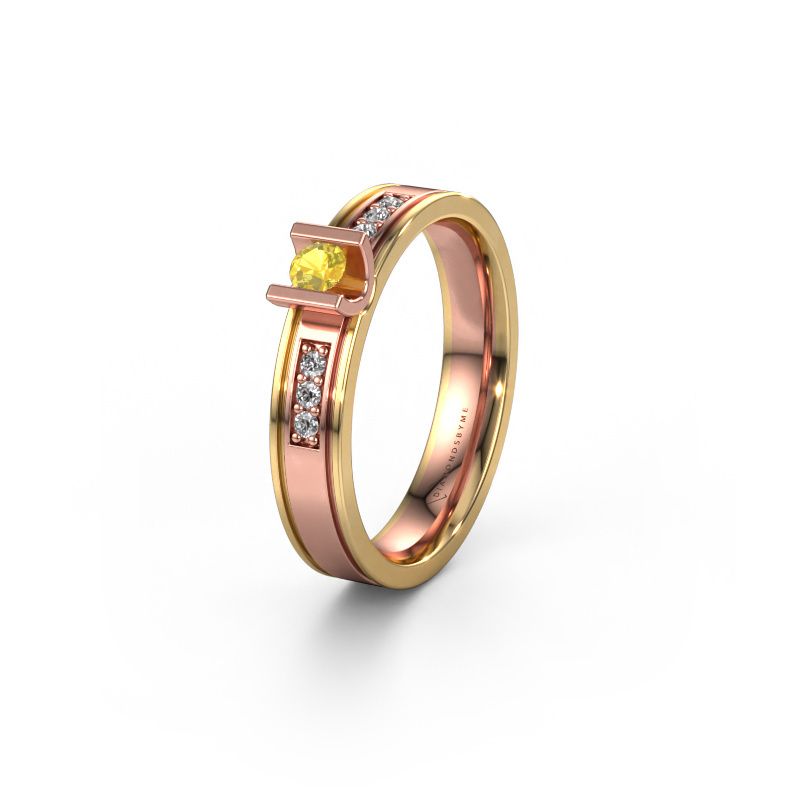 Ehering WH2108L14A 585 Roségold Gelb Saphir ±4x1.7 mm