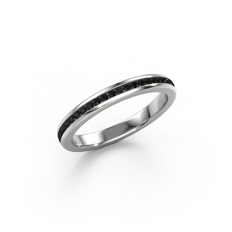 Stackable ring Lura 1 950 platinum black diamond 0.588 crt