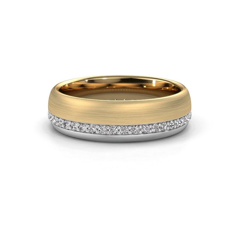 Image of Wedding ring WH0303L36BMP<br/>585 gold ±6x2 mm<br/>Lab-grown diamond