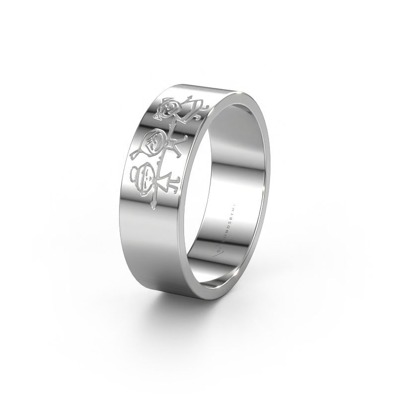 Wedding ring FAIRY 950 platinum ±0.28x0.07 in