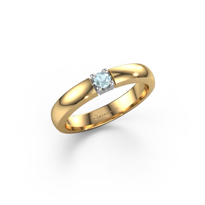 Ring Rianne 1 585 gold aquamarine 3 mm