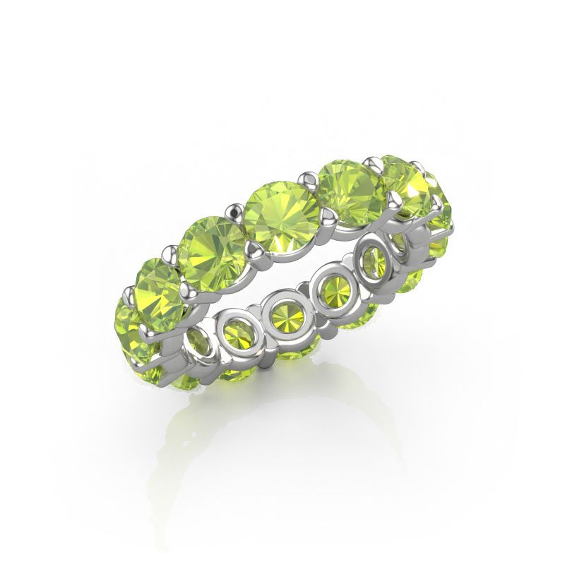 Ring Heddy rnd 4.7 585 Weißgold Peridot 4.7 mm