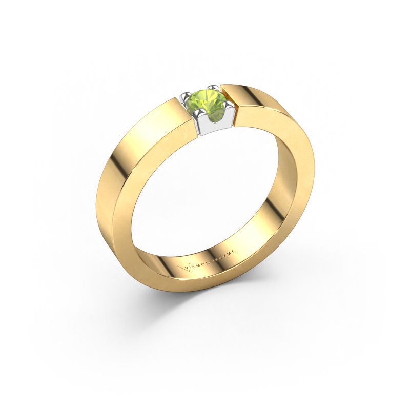 Ring Dana 1 585 gold peridot 3.7 mm