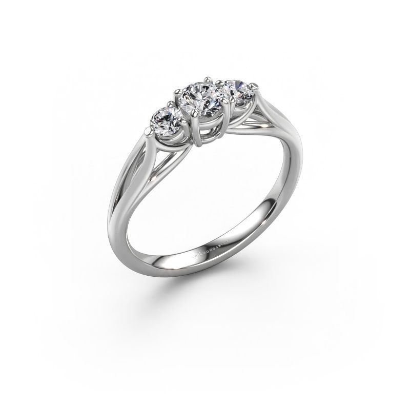 Verlobungsring Amie RND 585 Weißgold Lab-grown Diamant 0.50 crt