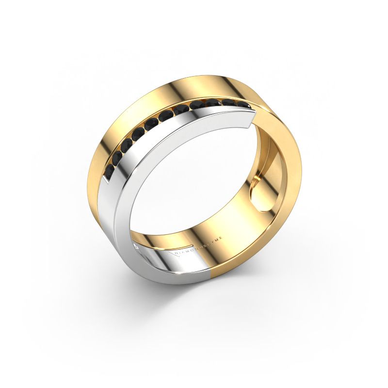 Ring Loma 585 gold black diamond 0.198 crt
