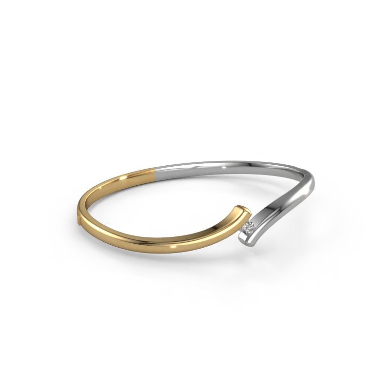Bangle Amy 585 gold lab grown diamond 0.10 crt
