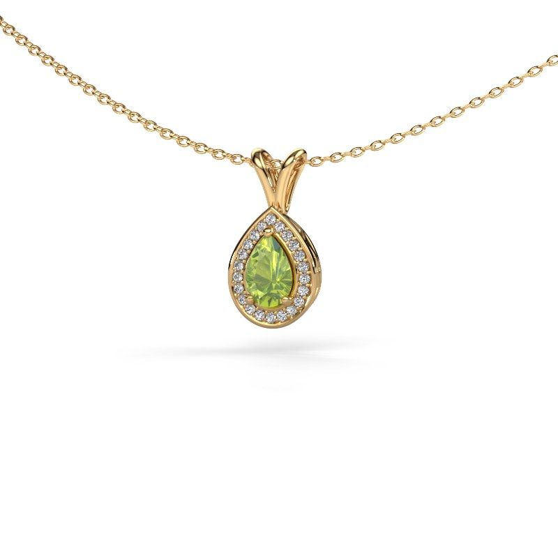 Pendant Ginger 585 gold peridot 7x5 mm