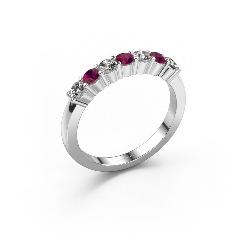 Ring Yasmin 7 950 Platin Rhodolit 2.7 mm