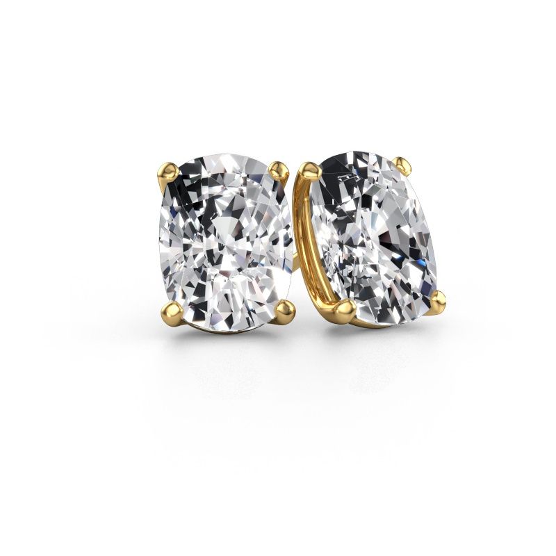 Stud earrings Sam CSH 585 gold lab grown diamond 10.00 crt