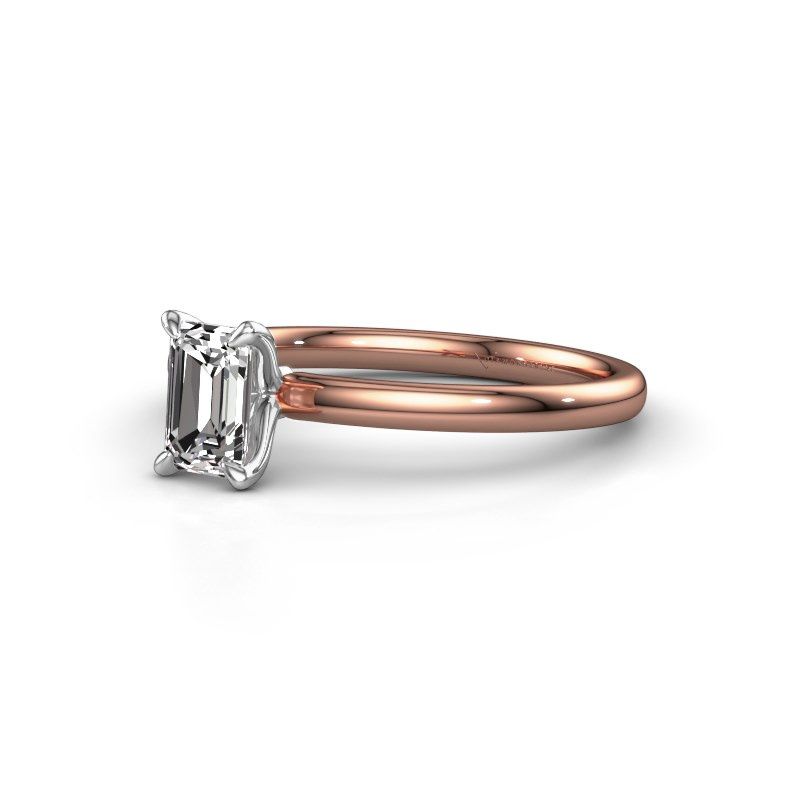 Afbeelding van Verlovingsring Crystal EME 1 585 rosé goud diamant 0.70 crt