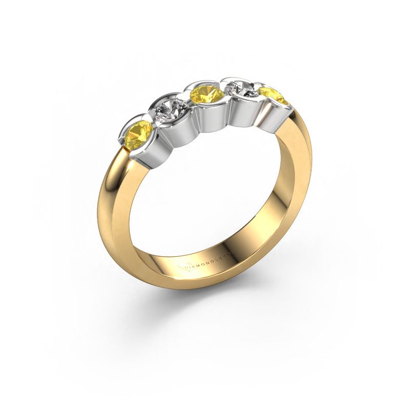Ring Lotte 5 585 gold yellow sapphire 3 mm