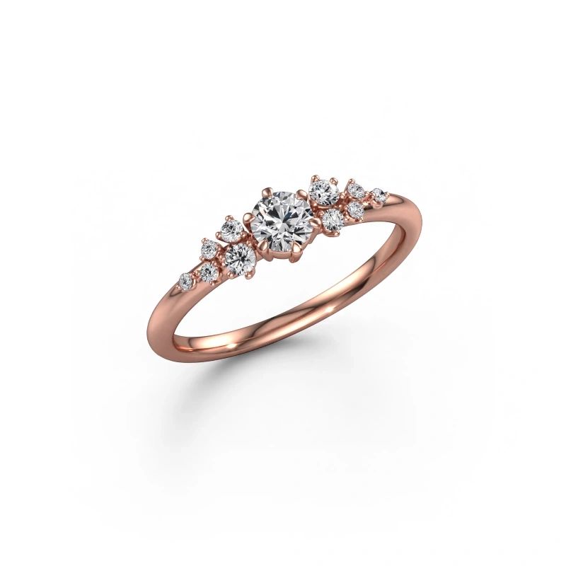 Ring Royce RND 585 rose gold diamond 0.383 crt