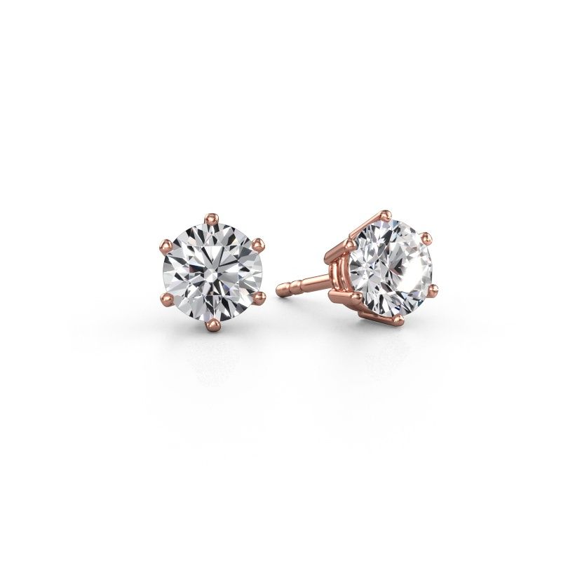Earrings Fay 585 rose gold diamond 1.00 crt