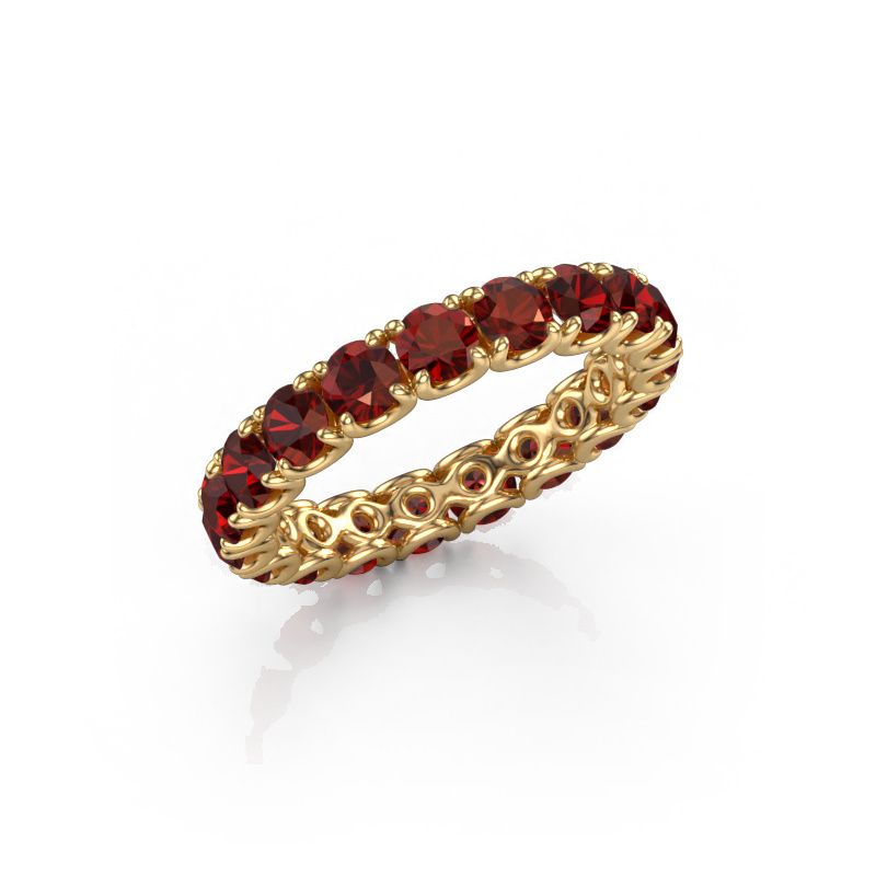 Stackable ring Estee 3.4 585 gold garnet 3.4 mm
