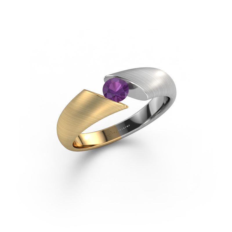 Engagement ring Hojalien 1 585 gold amethyst 4 mm