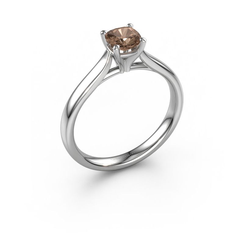 Verlobungsring Mignon cus 1 585 Weißgold Braun Diamant 0.70 crt