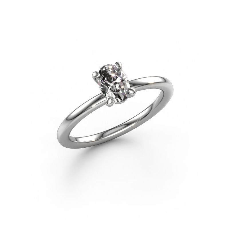 Verlovingsring Simone OVL 1 585 witgoud diamant 0.80 crt