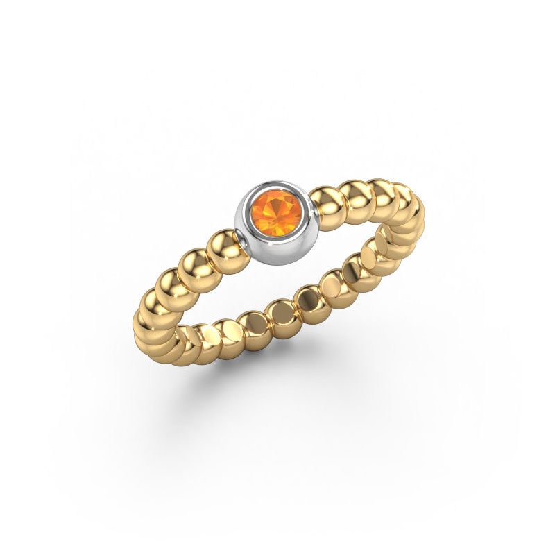Vorsteckring Dini 585 Gold Citrin 3 mm