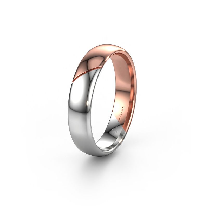 Wedding ring WH1200M35AP 585 white gold ±5x1.7 mm