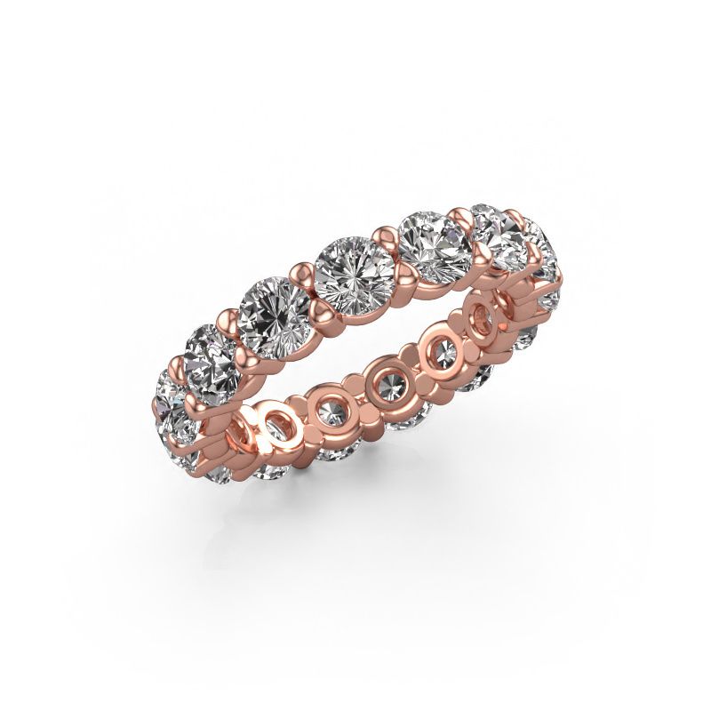 Ring Heddy rnd 4.2 585 Roségold Lab-grown Diamant 4.50 crt