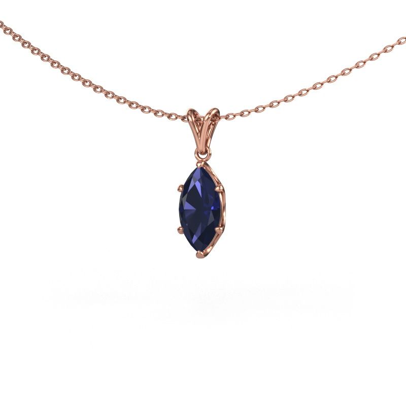 Anhänger Sam MRQ 585 Roségold Saphir 10x5 mm