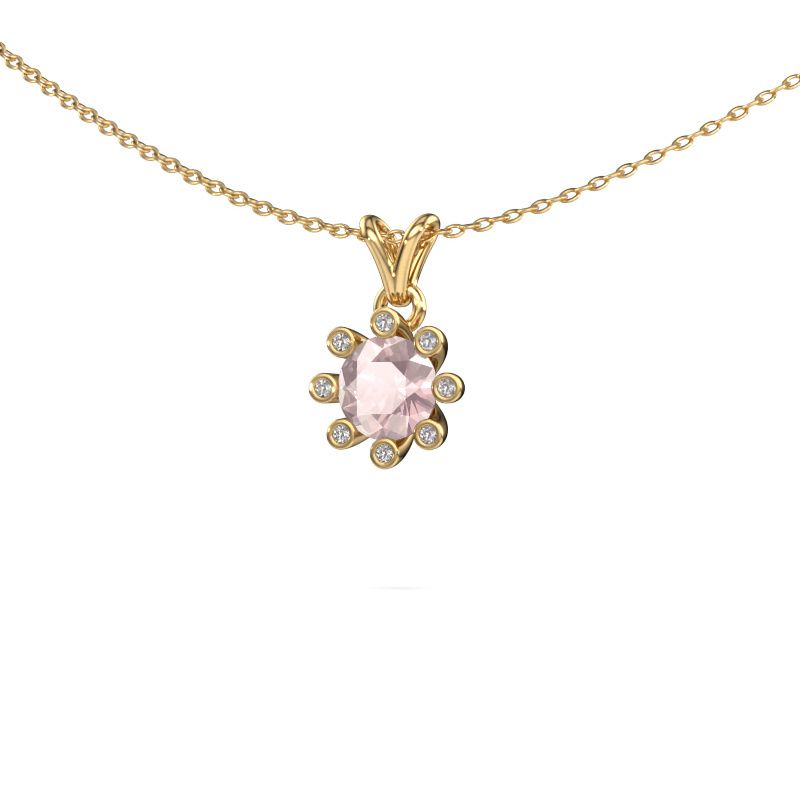 Pendant Carola 3 585 gold morganite champagne 6 mm