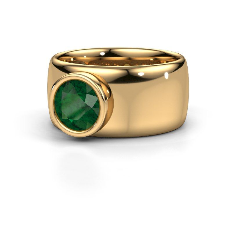 Afbeelding van Ring Klarinda<br/>585 goud<br/>Smaragd 7 mm