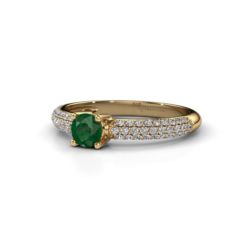 Image of Ring Marjan<br/>585 gold<br/>Emerald 4.2 mm