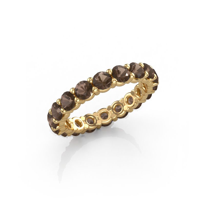 Ring Heddy rnd 3.4 585 Gold Rauchquarz 3.4 mm