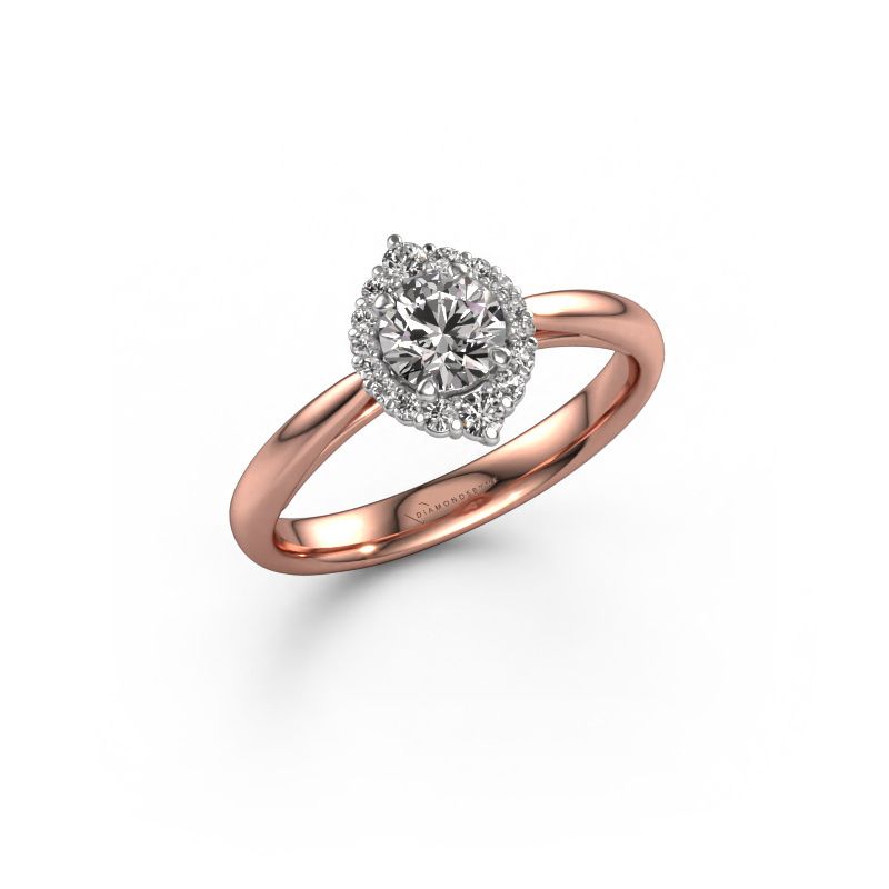 Engagement ring Tora 585 rose gold diamond 0.50 crt