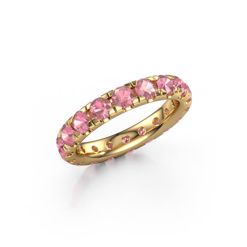 Stackable ring Jackie 3.4 585 gold tourmaline pink 3.4 mm