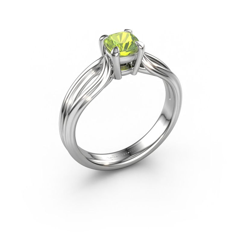 Verlobungsring Antonia cus 1 585 Weißgold Peridot 5 mm