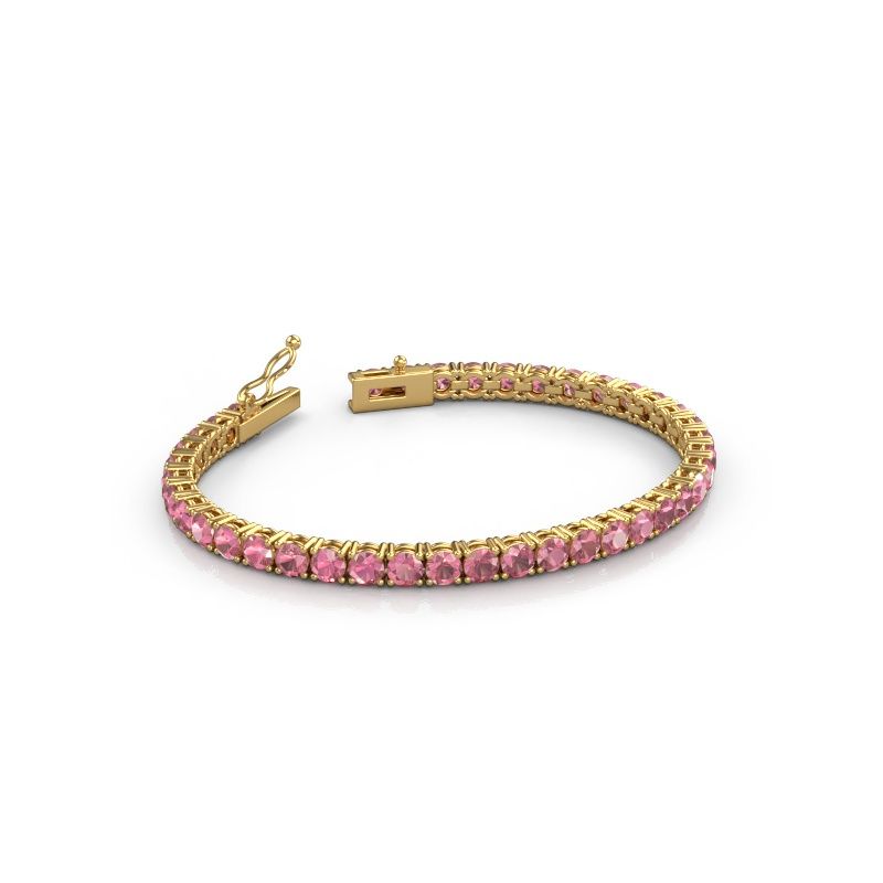 Tennis bracelet Shirley 4.0 585 tourmaline pink gold 4 mm