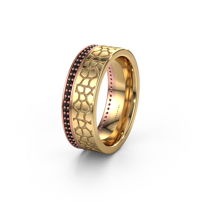 Alliance WH2070L17C 585 or rose diamant noir ±7x2.2 mm