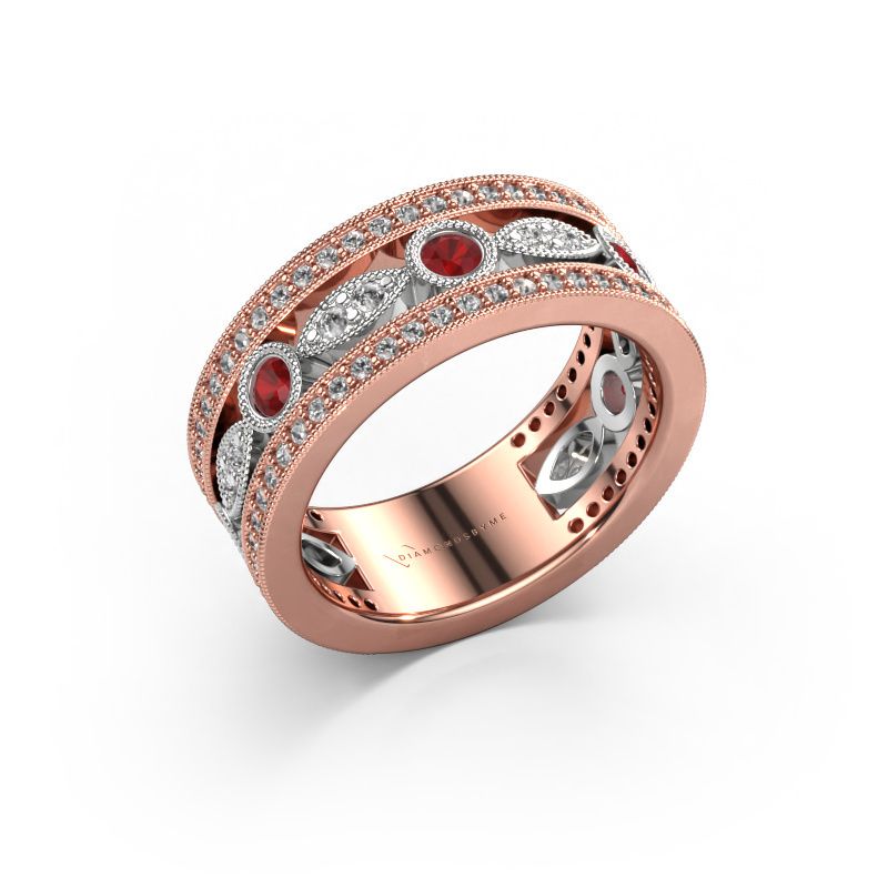 Ring Jessica 585 Roségold Rubin 2.5 mm
