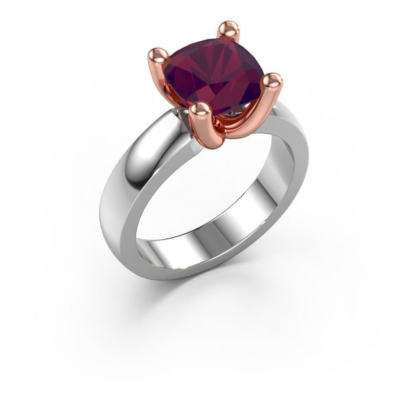 Ring Clelia CUS 585 white gold rhodolite 8 mm