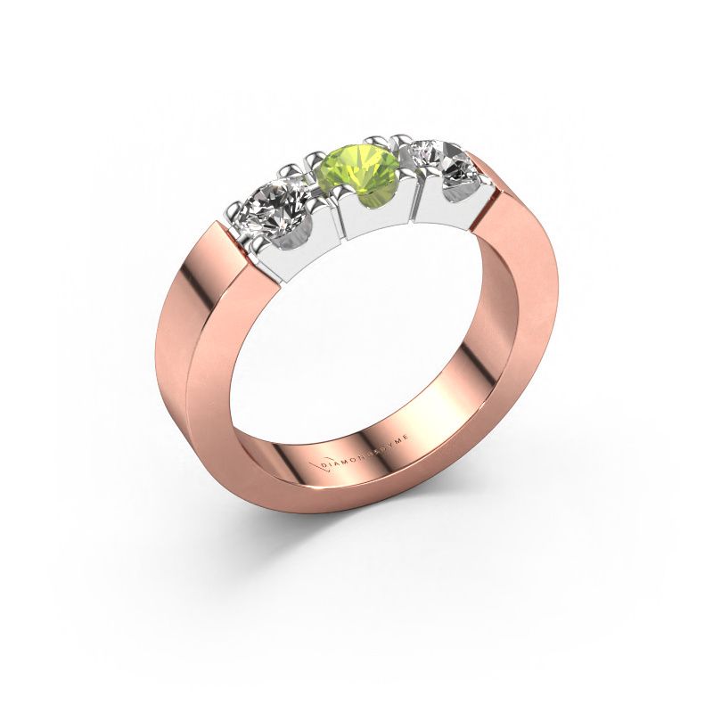 Ring Dana 3 585 Roségold Peridot 4 mm