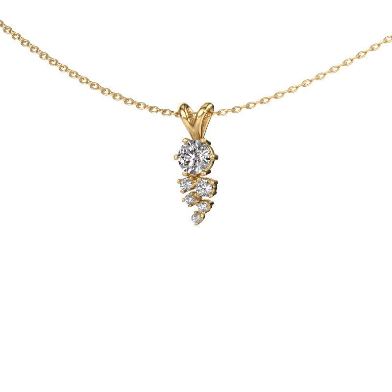 Pendant Royce 585 gold zirconia 4 mm