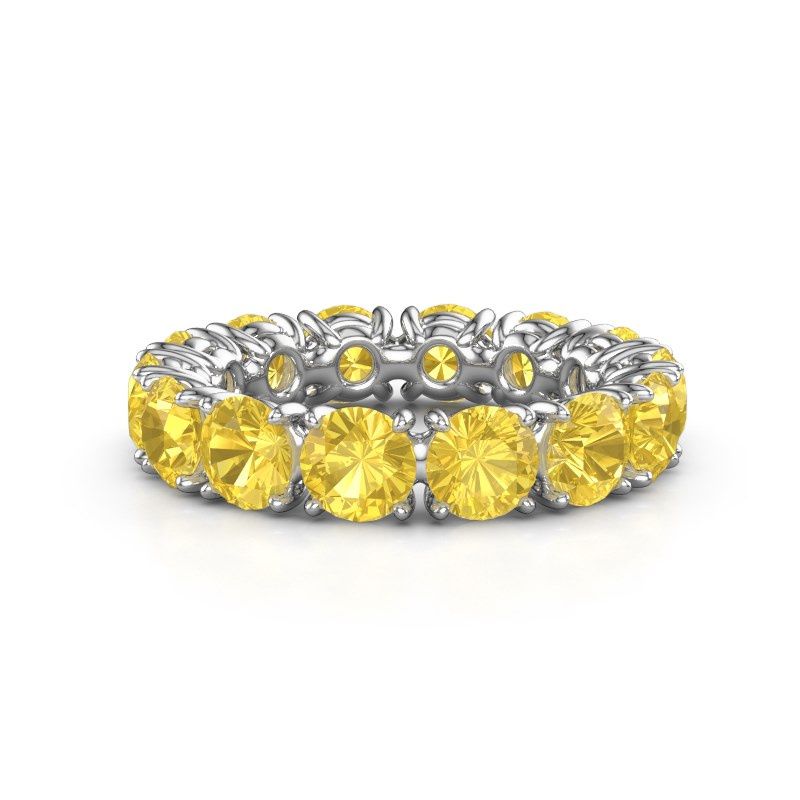 Bild von Ring vivienne 4.7<br/>950 Platin<br/>Gelb Saphir 4.7 mm