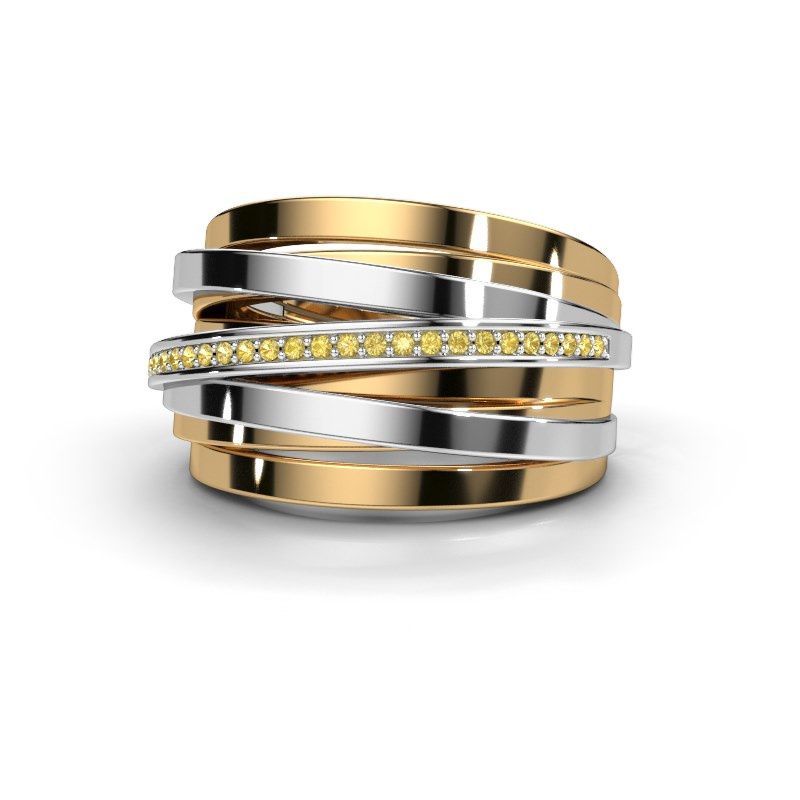 Image de Bague Swinda<br/>585 or jaune<br/>Saphir jaune 1 mm