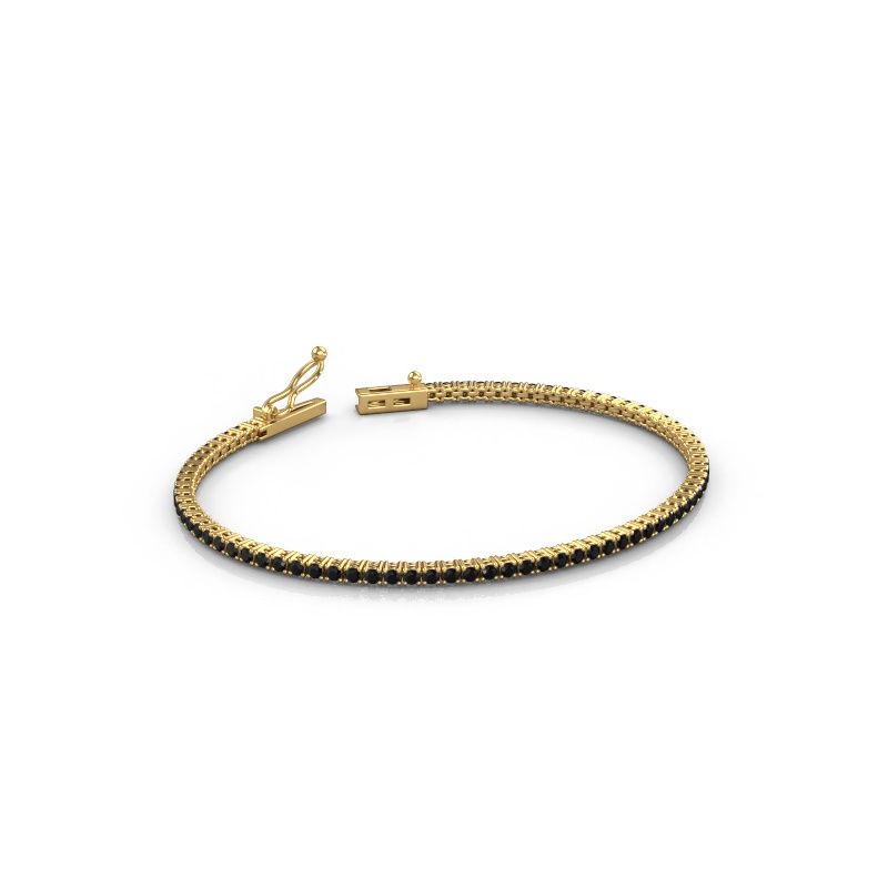 Tennis bracelet Shirley 1.8 585 black diamond gold 2.220 crt