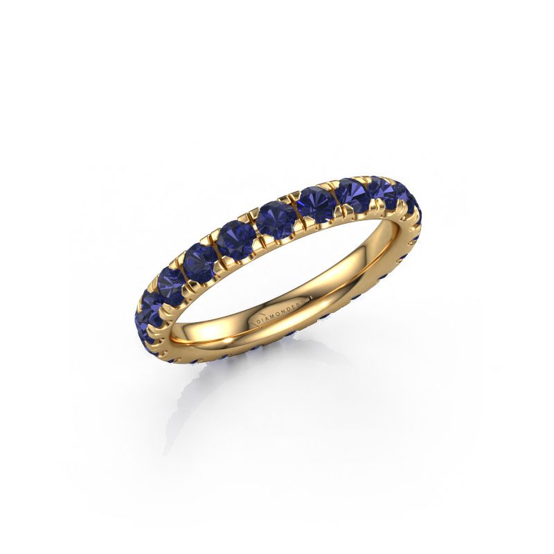 Stackable ring Jackie 2.7 585 gold sapphire 2.7 mm