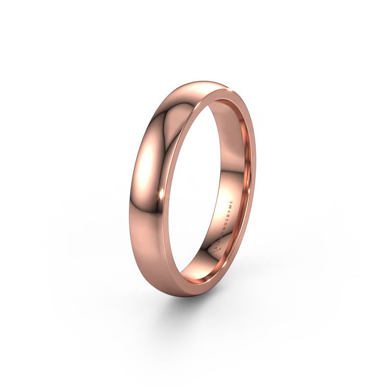Trouwring WH0100M24BP 585 rosé goud ±4x2 mm