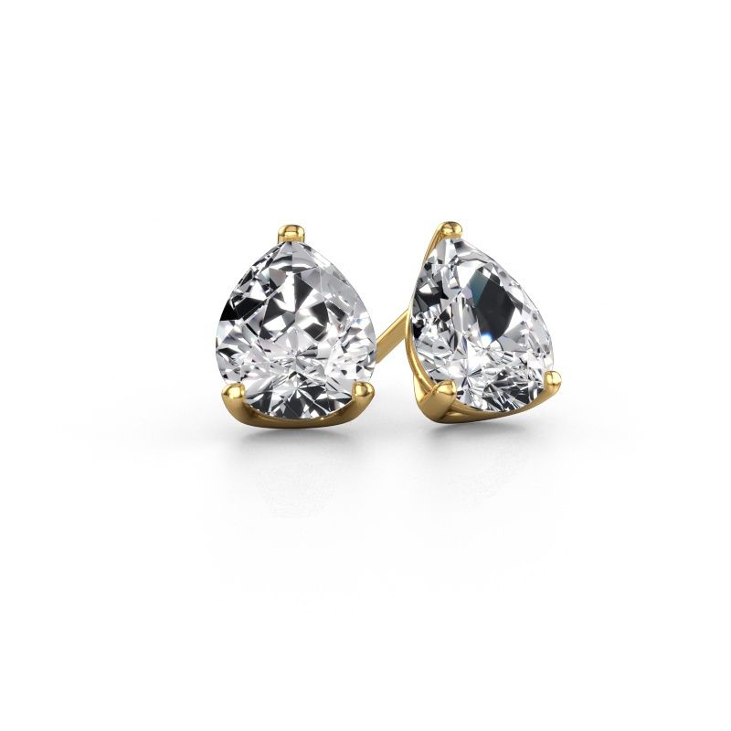 Stud earrings Sam PER 585 gold lab grown diamond 2.10 crt