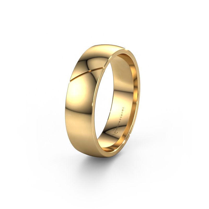 Wedding ring WH1200M26AP 585 gold ±6x1.7 mm
