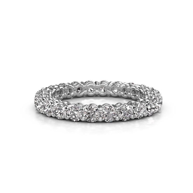 Image of Stackable ring Michelle full 2.7 585 white gold lab grown diamond 1.92 crt