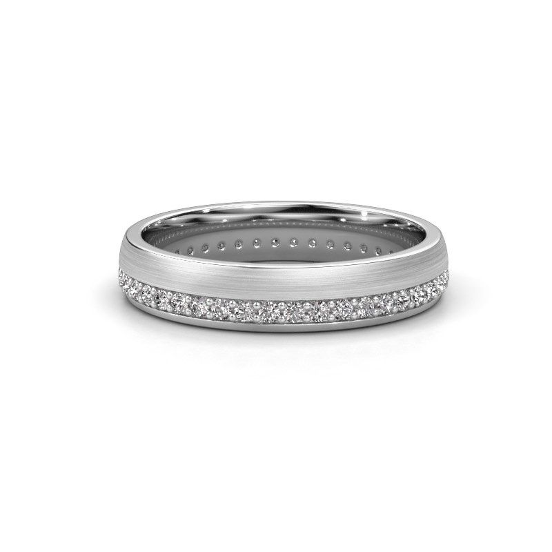 Afbeelding van Trouwring WH0303L24AM 950 platina zirkonia ±4x1.7 mm